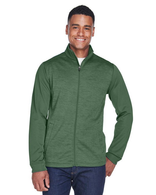 Devon & Jones DG796 - Chaqueta polar con cremallera completa y bloques de color Mélange Newbury para hombre