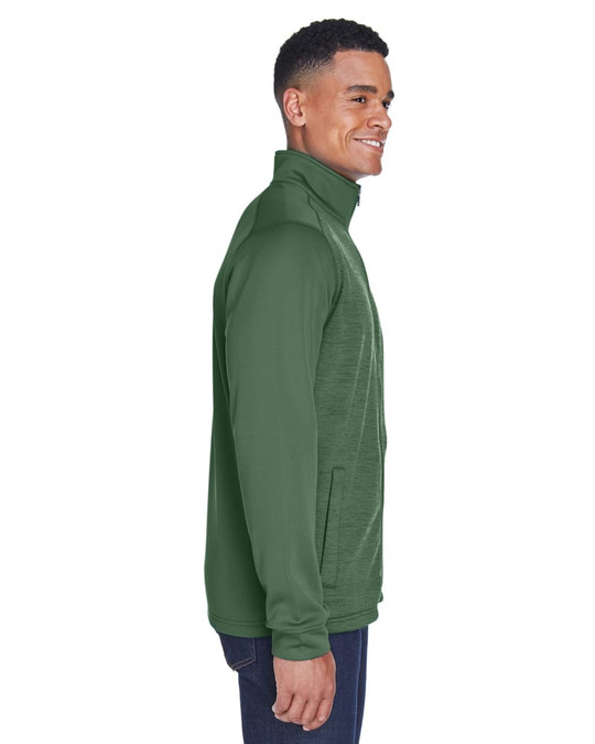 Devon & Jones DG796 - Chaqueta polar con cremallera completa y bloques de color Mélange Newbury para hombre