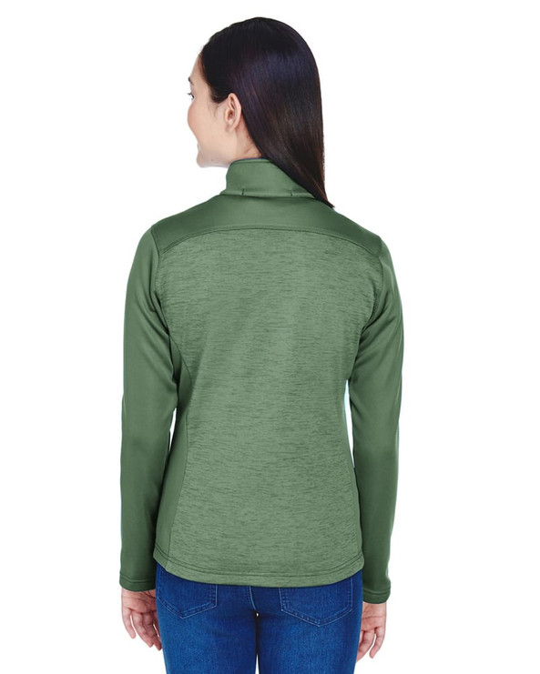Devon & Jones DG796W - Ladies Newbury Colorblock Mélange Fleece Full-Zip