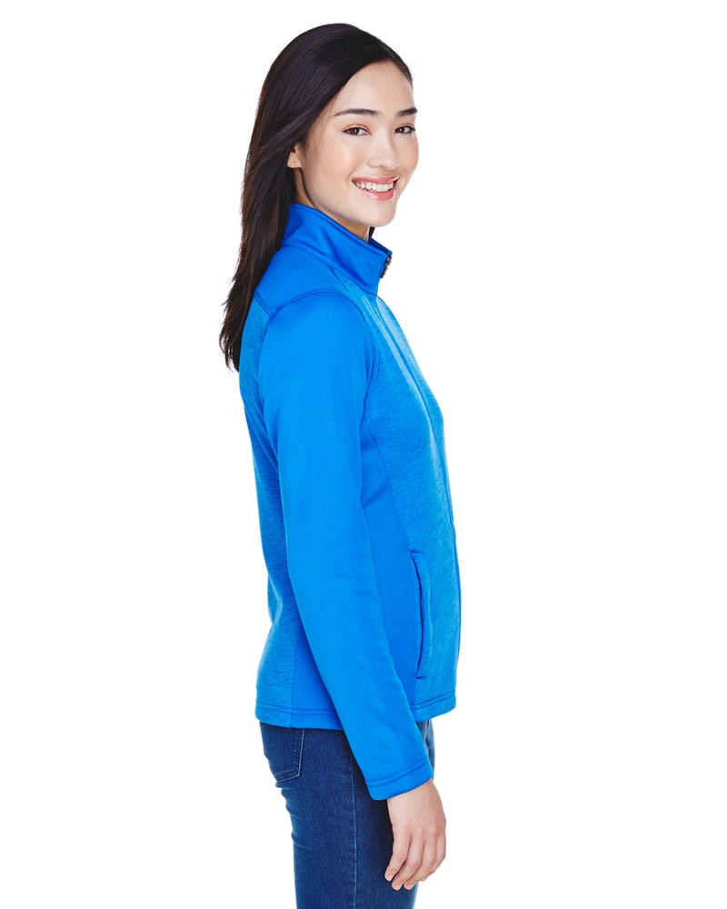 Devon & Jones DG796W - Ladies Newbury Colorblock Mélange Fleece Full-Zip