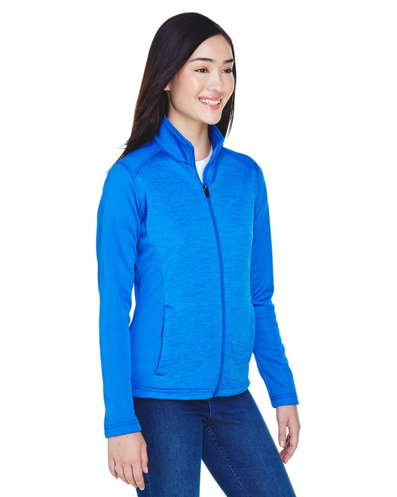 Devon & Jones DG796W - Ladies Newbury Colorblock Mélange Fleece Full-Zip