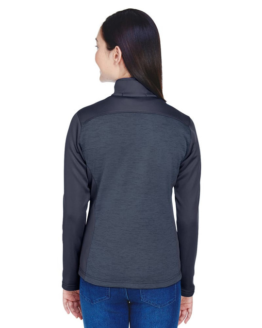 Devon & Jones DG796W - Chaqueta polar con cremallera completa y bloques de color Mélange Newbury para damas