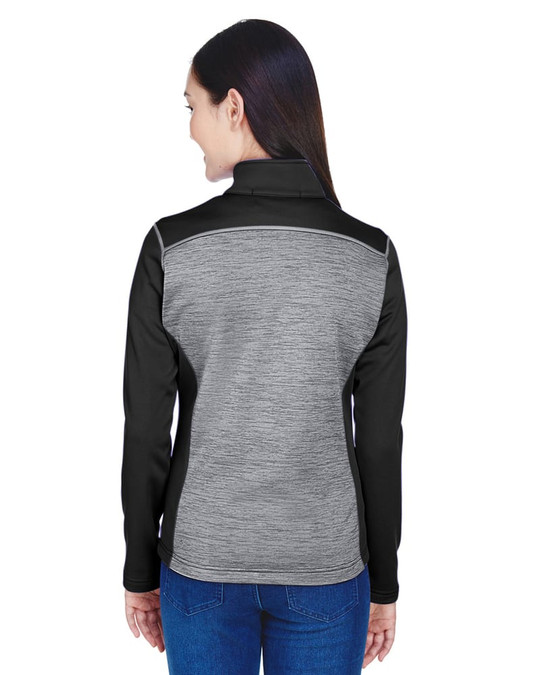 Devon & Jones DG796W - Chaqueta polar con cremallera completa y bloques de color Mélange Newbury para damas