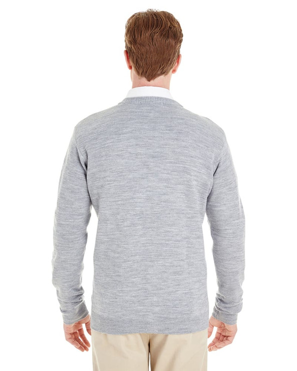 Harriton M425 - Men's Pilbloc V-Neck Button Cardigan Sweater