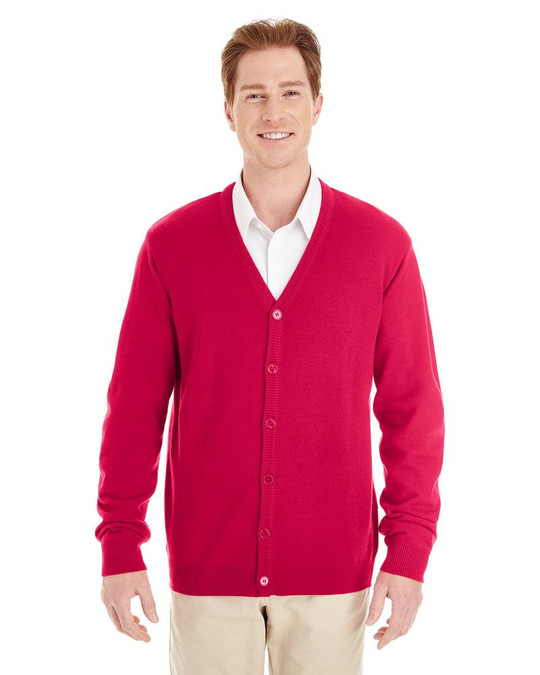 Harriton M425 - Cárdigan con botones y cuello en V Pilbloc para hombre