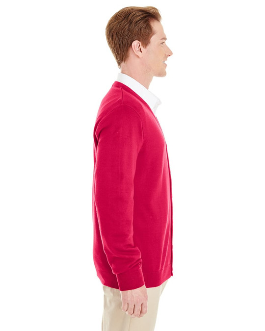 Harriton M425 - Cárdigan con botones y cuello en V Pilbloc para hombre