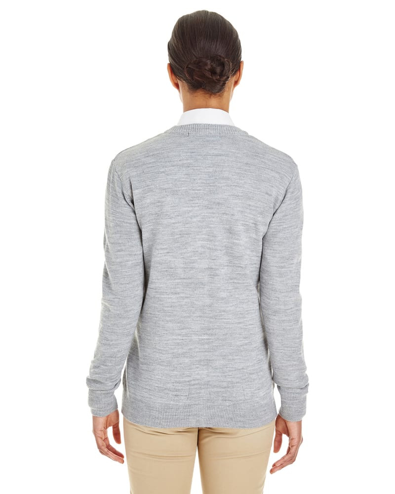 Harriton M425W - Ladies Pilbloc V-Neck Button Cardigan Sweater