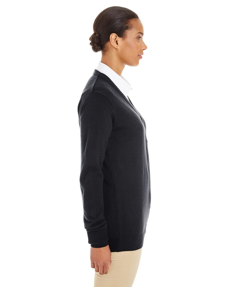 Harriton M425W - Ladies Pilbloc V-Neck Button Cardigan Sweater