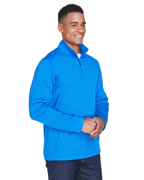 Devon & Jones DG798 - Men's Newbury Mélange Fleece Quarter-Zip