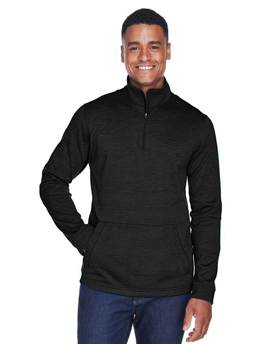 Devon & Jones DG798 - Cuarto de cremallera de forro polar Mélange Newbury para hombre