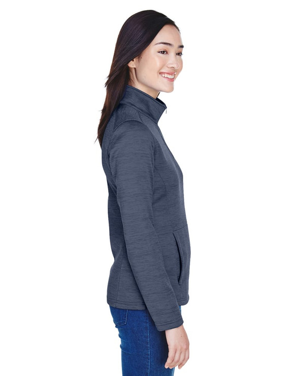 Devon & Jones DG798W - Ladies Newbury Mélange Fleece Quarter-Zip
