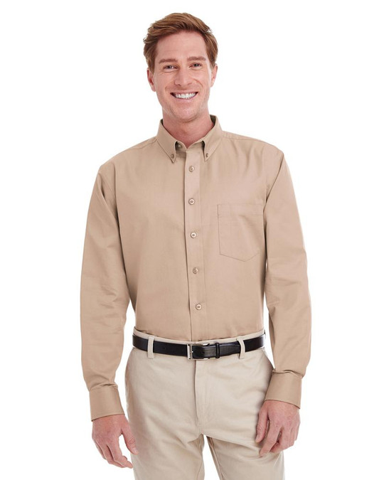 Harriton M581 - Camiseta de Hombre Foundation 100% Algodón Long
