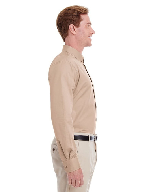 Harriton M581 - Camiseta de Hombre Foundation 100% Algodón Long