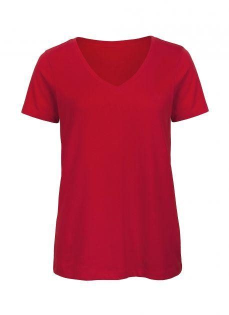 B&C BC045 - Tee shirt Femme Col V en Coton Biologique