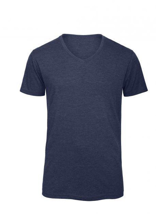 B&C BC057 - TM057 T-Shirt A Tre Tessuti Con Scollo A V Uomo