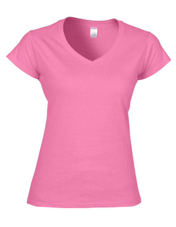 Gildan G64V00L - Ladies V-Neck Softstyle Ringspun Cotton T-Shirt
