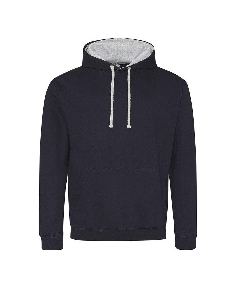 AWDIS JUST HOODS JHA003 - Sudadera con capucha en contraste estilo universitario para adulto  JUST HOODS