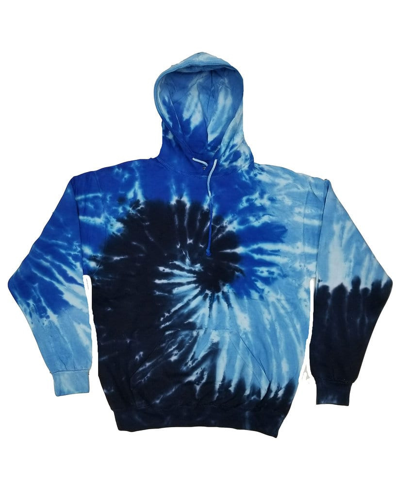 Colortone T307R - Sudadera con capucha tie-dye para adulto