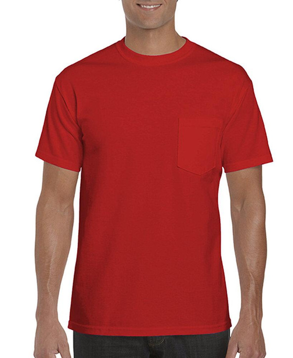Gildan G5300 - Camiseta de bolsillo de algodón grueso para adultos