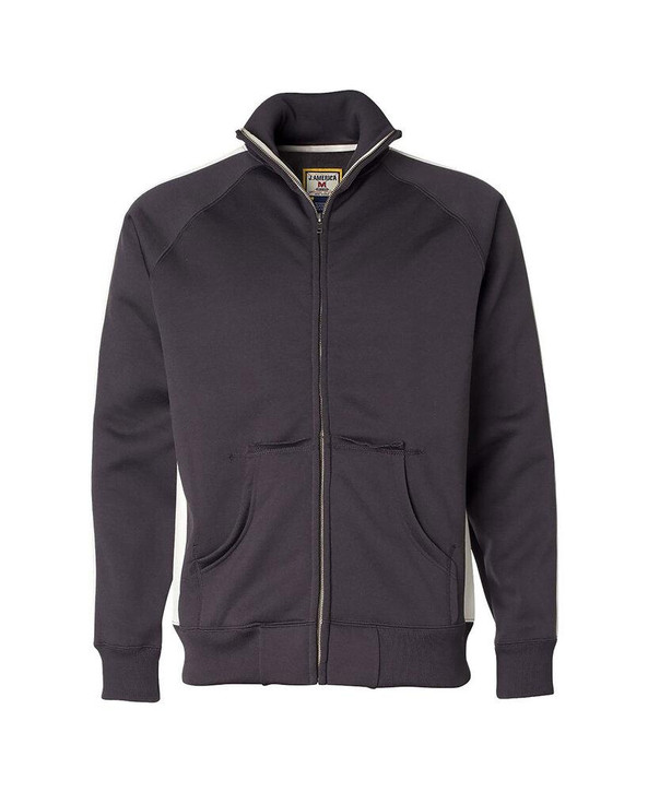 J. America JA8858 - Adult Vintage Poly Fleece Track Jacket