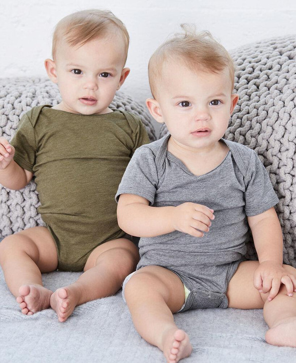 Bella+Canvas B134B - Monopieza de manga corta Baby Triblend