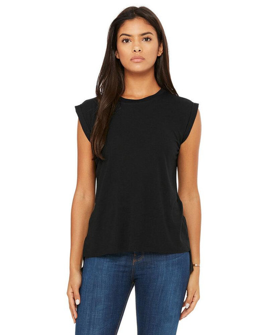 Bella+Canvas B8804 - Musculosa con mangas enrolladas para mujer