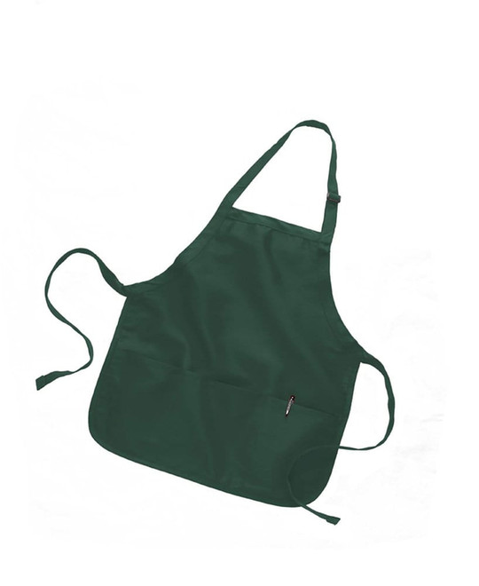 Q-Tees Q4250 - Tablier de longueur moyenne avec pochette à 3 compartiments