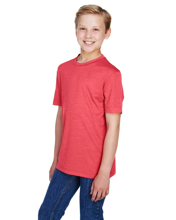 Team 365 TT11HY - Youth Sonic Heather Performance T-Shirt
