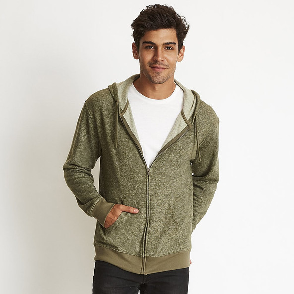 Next Level NL9600 - DENIM FLEECE ZIP HOODY