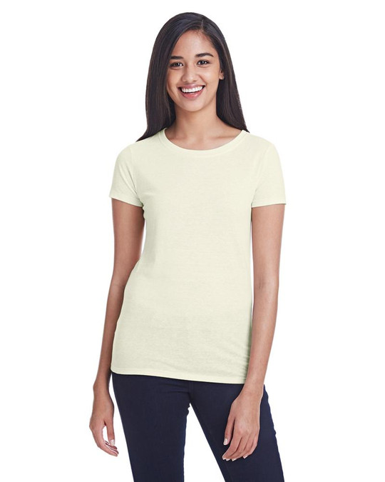 Threadfast 202A - Camiseta de manga corta Triblend para damas