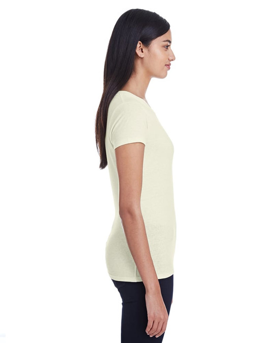 Threadfast 202A - Camiseta de manga corta Triblend para damas