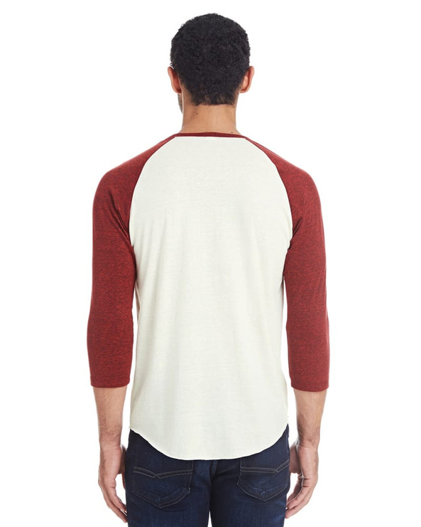 Threadfast 302G - Unisex Triblend 3/4-Sleeve Raglan