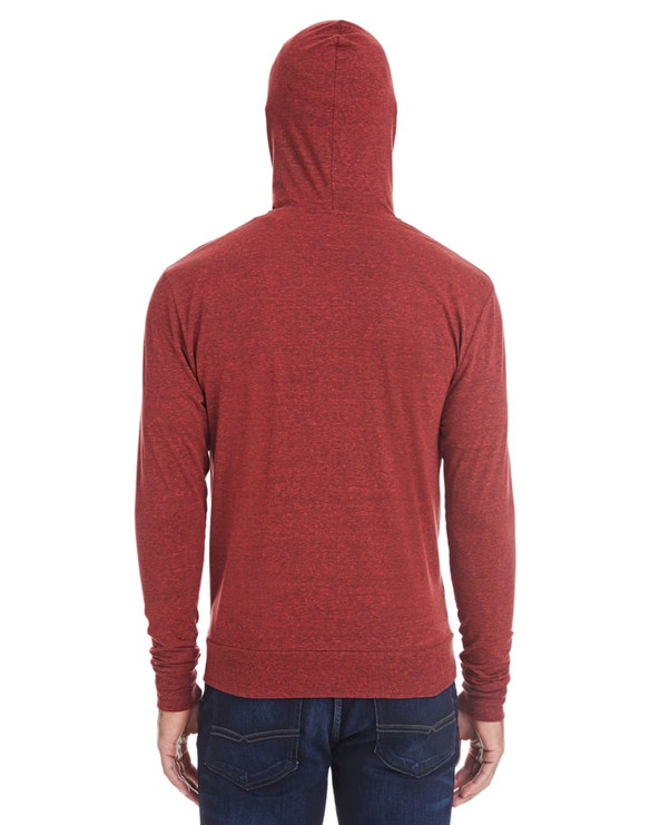 Threadfast 302Z - Unisex Triblend Full-Zip Light Hoodie