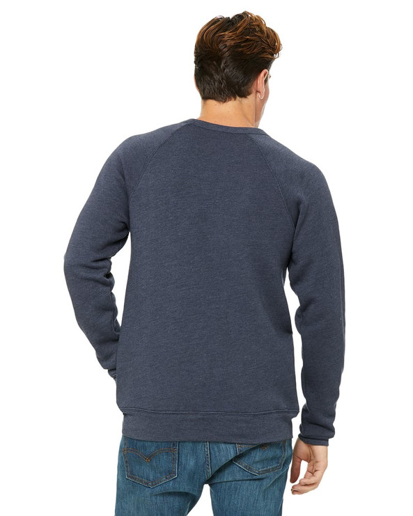 Bella+Canvas 3901 - Sudadera unisex de forro polar con cuello redondo