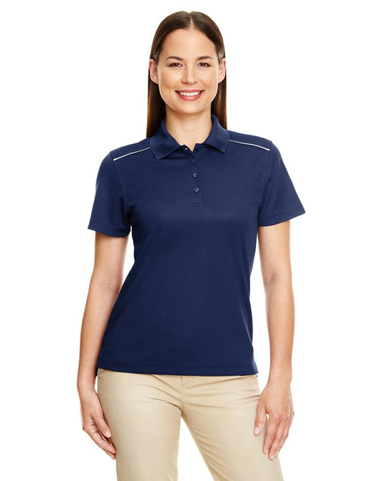 Core 365 78181R - Polo Piqué Performance Rayonnant pour Dames avec Passepoil Réfléchissant