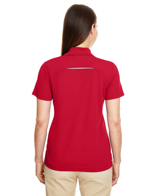 Core 365 78181R - Polo Piqué Performance Rayonnant pour Dames avec Passepoil Réfléchissant
