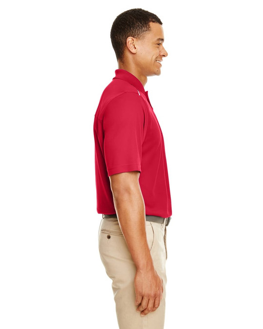 Core 365 88181R - Polo Piqué Performance Radiant pour Hommes avec Passepoil Réfléchissant