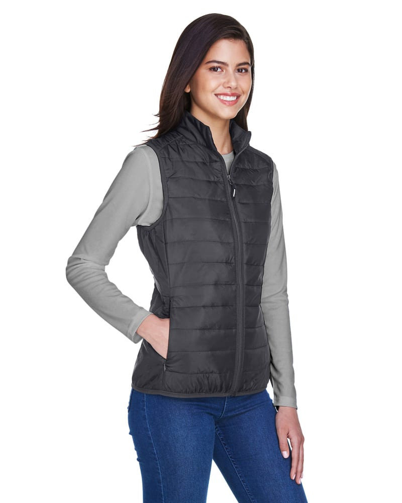Core 365 CE702W - Chaleco Acolchado Plegable para Damas Prevail