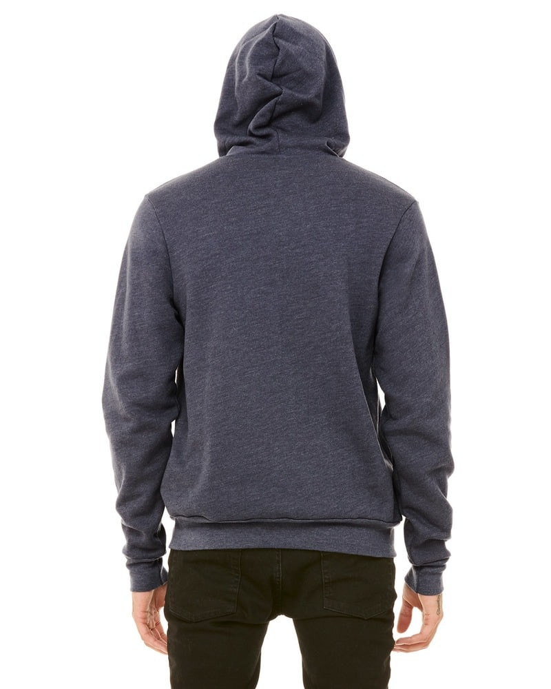 Bella+Canvas 3719 - Sudadera con capucha de forro polar de poliéster y algodón