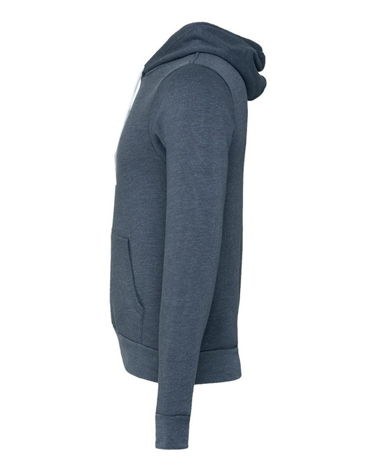 Bella+Canvas 3719 - Hoodie à capuche en molleton poly-coton