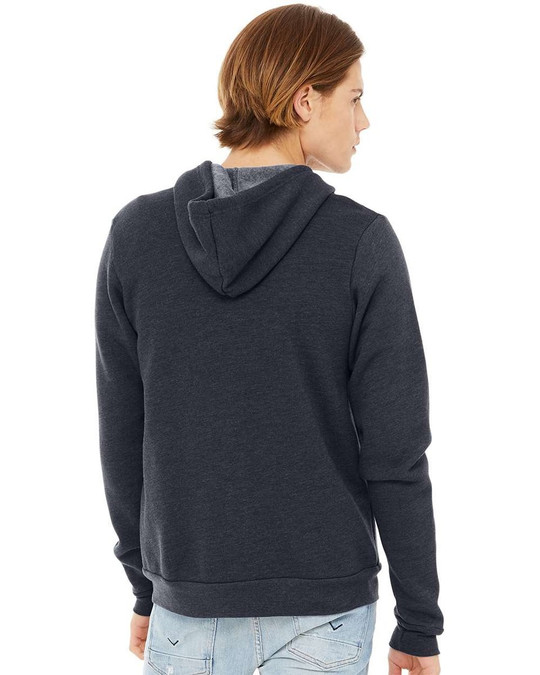 Bella+Canvas 3739 - Unisex Full-Zip Hooded Sweatshirt