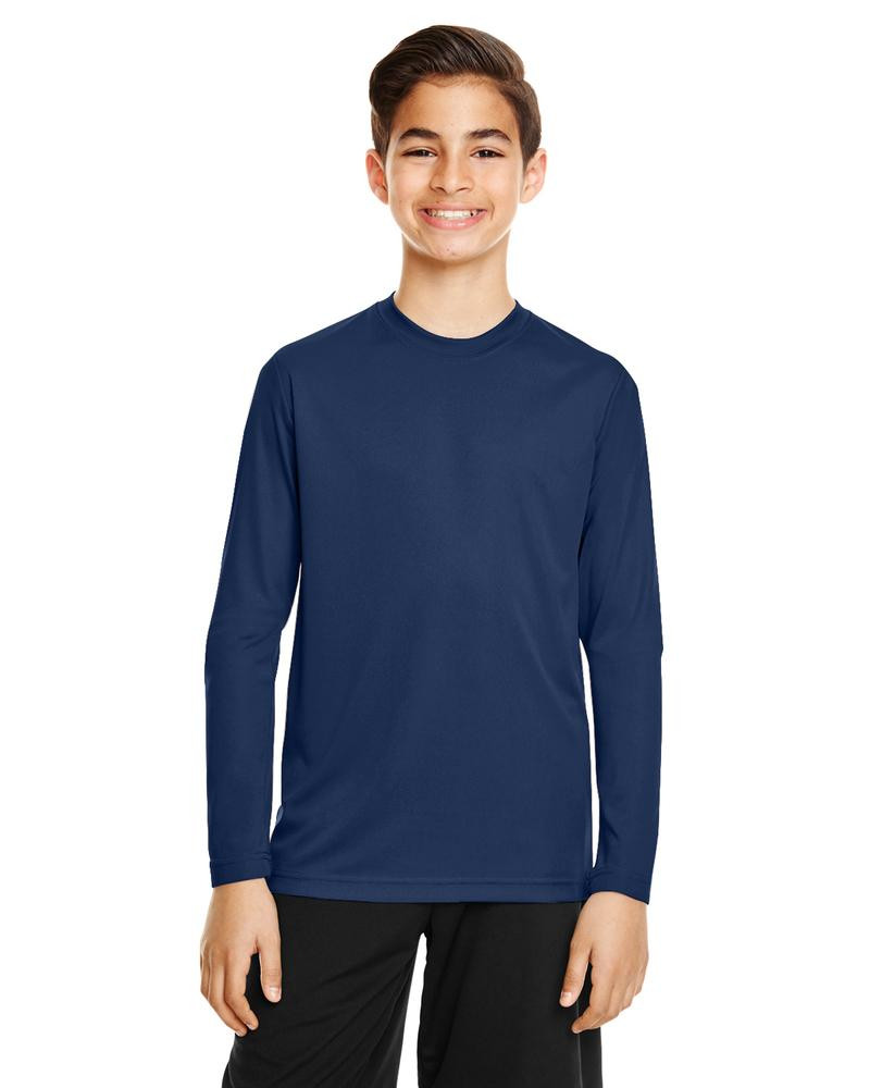 Team 365 TT11YL - Camiseta de Manga Larga de Rendimiento Youth Zone