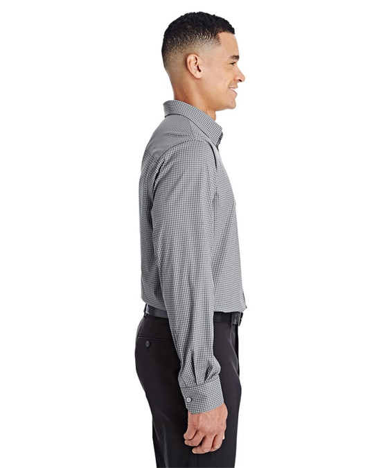 Devon & Jones DG535 - Men's CrownLux Performance Tonal Mini Check Shirt
