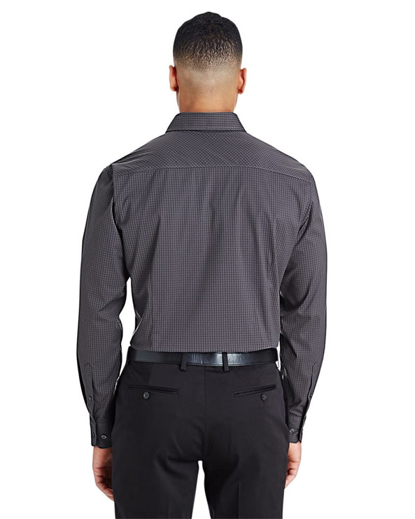 Devon & Jones DG535 - Men's CrownLux Performance Tonal Mini Check Shirt