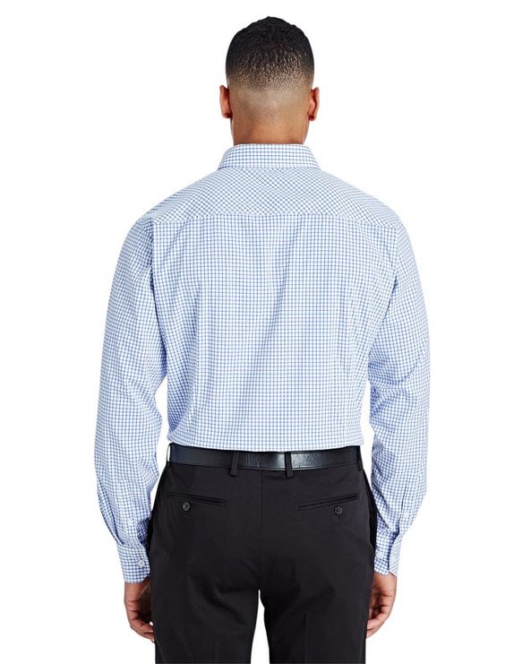 Devon & Jones DG540 - Men's CrownLux Performance Micro Windowpane Shirt