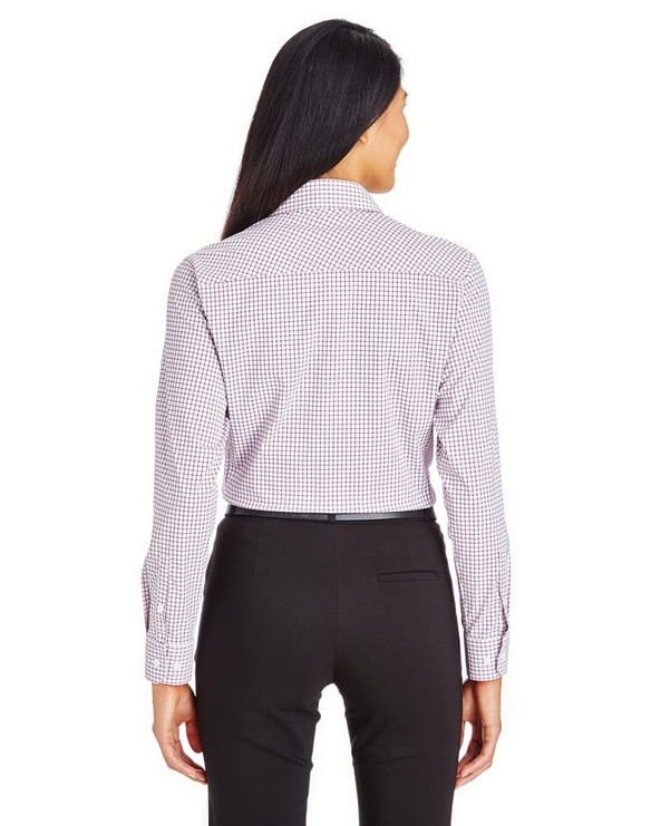 Devon & Jones DG540W - Ladies CrownLux Performance Micro Windowpane Shirt
