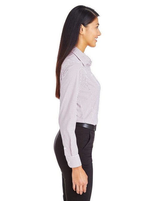 Devon & Jones DG540W - Chemisier à micro-carreaux Ladies CrownLux Performance