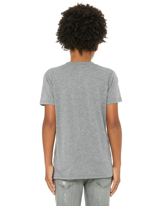 Bella+Canvas 3413Y - T-shirt à manches courtes Triblend pour jeunes