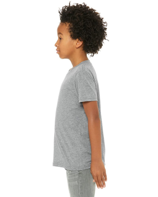 Bella+Canvas 3413Y - T-shirt à manches courtes Triblend pour jeunes