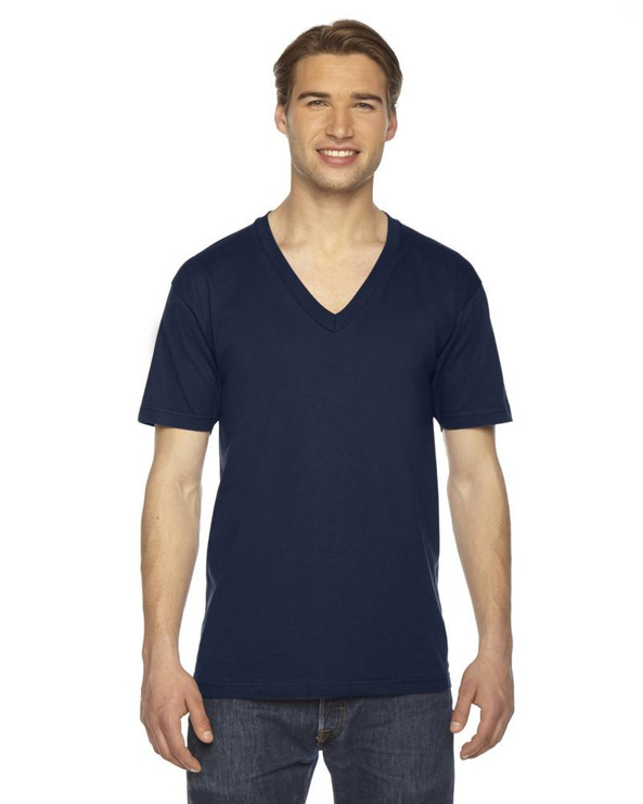 American Apparel 2456W - Unisex Fine Jersey Short-Sleeve V-Neck T-Shirt